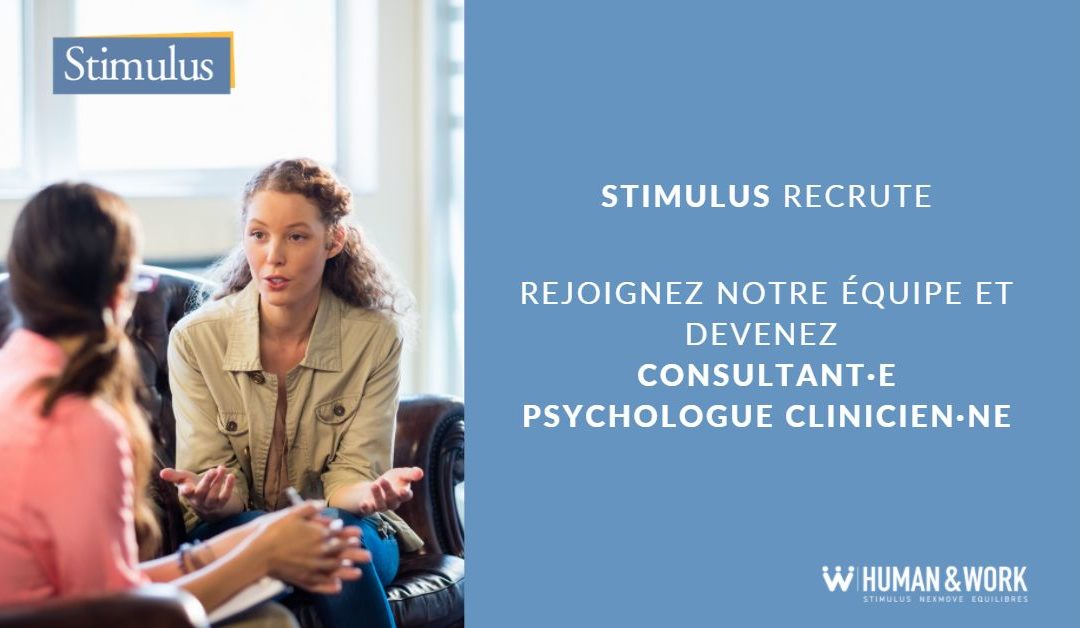 Stimulus recrute un·e Consultant·e Psychologue clinicien·ne
