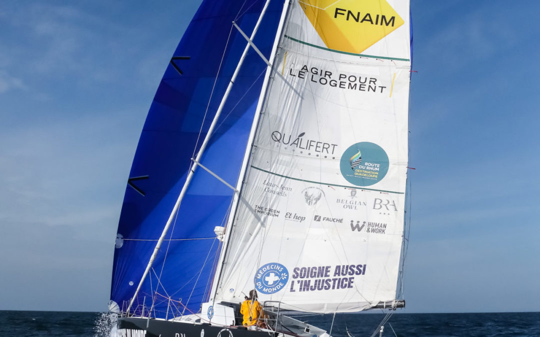 Human & Work supports Morgane Ursault-Poupon at the start of the Route du Rhum 2022
